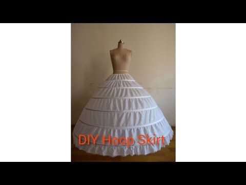 How To Make A Hoop Skirt For A Ball Gown. DIY Petticoat for wedding dress#weddingdress