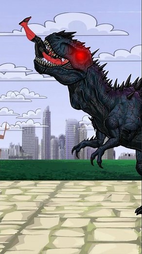 Hulk Saves Red She-Hulk from a zombie Dinosaur Animation