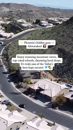 😮 Interesing facts about Ahwatukee – one of Phoenix’s most distinctive urban villages 👇 👇 👇 🏜️ It’s part of Phoenix — but feels like its own town. 🚴 Outdoor lovers’ paradise - borders South Mountain Park and Preserve, one of the largest municipal parks in the U.S., with 50 miles of hiking and biking trails. 🎓 The schools are top-notch! - served by the Kyrene School District and part of the Tempe Union High School District, both of which are highly rated — one reason families love the area