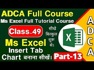 Class-49 | MS Excel Full Tutorial Part 13 | Ms Excel Insert Tab in Hindi | Charts in Excel | Charts