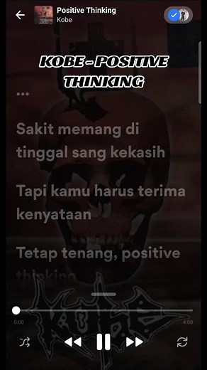 Kobe - Positive Thinking: Lirik dan Makna