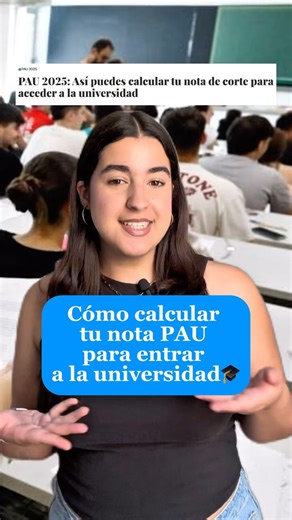 4 comments | PAU 2025: Así puedes calcular tu nota de corte para acceder a la universidad Una vez finalizada la PAU es fundamental entender cómo se calcula tu nota de corte y cómo se puede maximizar la puntuación para acceder al grado universitario #PAU #PAU2025 #Selectividad #Universidades #Educación | Valencia Plaza | Facebook