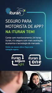 Motorista de app, garanta sua segurança e tranquilidade com a Ituran! Ituran com Seguro Light e Ituran One com mais aceitação, economia e monitoramento 24 horas. Faça uma simulação e aproveite as condições especiais. #Ituran #MotoristaDeApp #99 #Uber | Ituran Brasil
