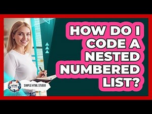 How Do I Code A Nested Numbered List?