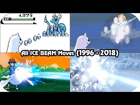 Evolution of Pokémon Moves - ICE BEAM (1996 - 2018)