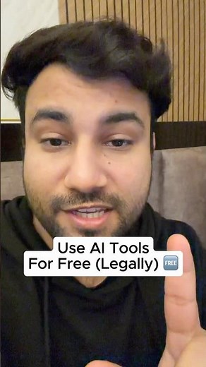 Legit Ways to use AI Tools for Free :)