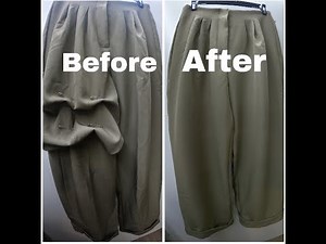 How to Shorten the hem and cuff from dress pants| Quick tutorial/beginner friendly