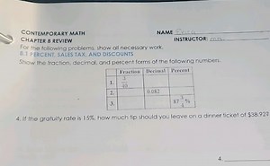 CONTEMPORARY MATHCHAPTER 8 REVIEWFor the following problems, ... | Filo