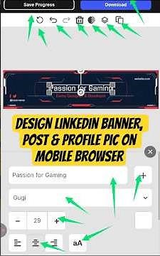 Create LinkedIn Banner, Post & Profile Pic on Mobile Browser (No App, No PC)