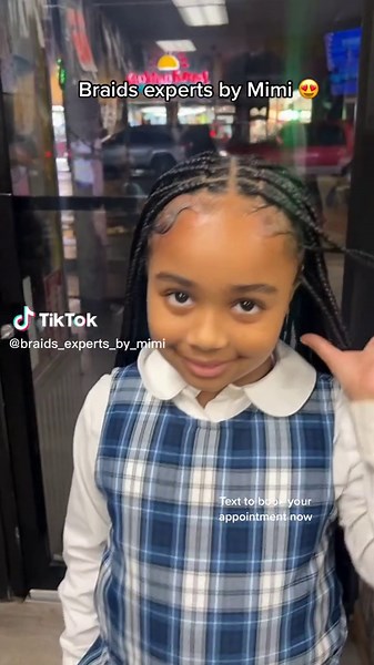 Adorable Kids Knotless Box Braids by Mimi - NYC