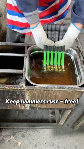 Secret for rust - free hammer heads #export #handtools #hammers