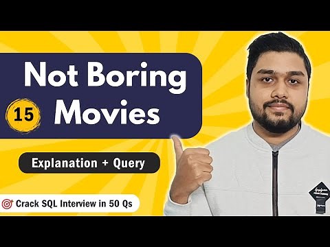 Not Boring Movies | Leetcode 620 | Crack SQL Interviews in 50 Qs #mysql #leetcode