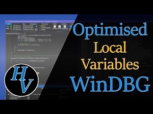 View local variables in a release mode optimised application using WinDBG