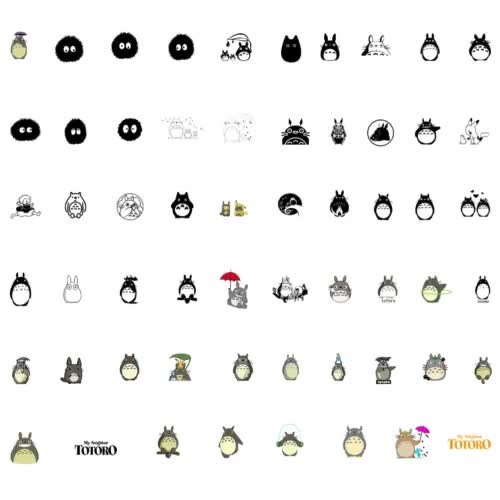 My Neighbor Totoro SVG PNG Bundle (digital Download) - Etsy