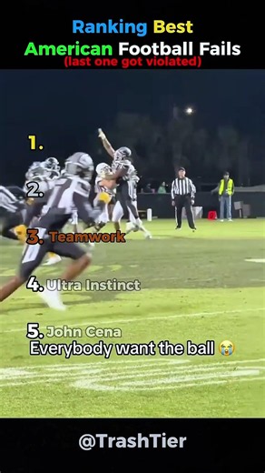 Ranking Best American Football Fails 💀 #nfl #funny #fail