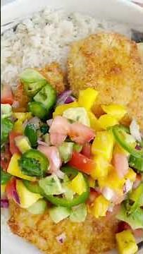 Air Fried Tilapia with Mango Salsa | cooking recipes #shorts