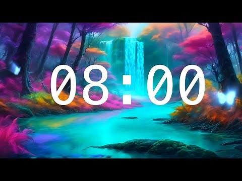 8 Minute Countdown Timer with Alarm | Fantasy Worlds| Calming Music | Classroom Timers