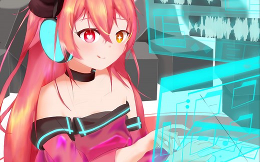 【Phigros同人】Spasmodic Haocore Mix丨绘画过程