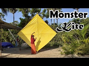 Super Giant Kite | Giant Kite Making And Flying | Kite Flying Above 300 Meters | ENG SUB