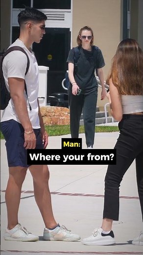 Man rizzes College Girl 😮