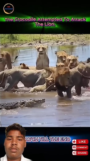 Crocodile vs lion and tiger _ can big cats outsmart the river hunter?