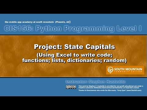 Python 07J - State Capitals Projects