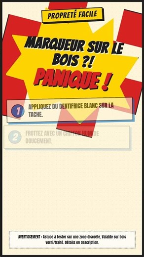 Marqueur Permanent sur le Bois ? EFFACÉ en 1 minute !