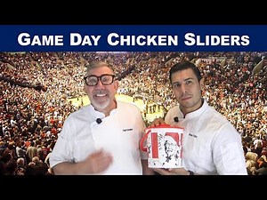 Game Day Chicken Sliders Using KFC #kfc #kfcchicken #chickensliders #easyappetizer