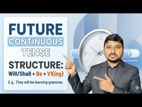 Future Continuous Tense with examples and formula