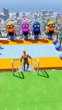 GTA 5 Epic Water Ragdolls Spiderman Jump/Fails Ep 2737 #shorts​