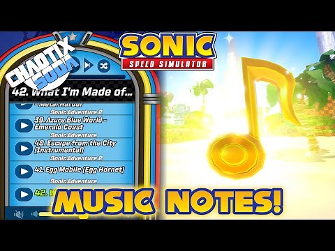 How to Find All 30 Music Note Locations in Sonic Speed Simulator! (Jukebox Guide)
