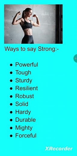Different ways to say "Strong"।। Learn different synonyms for word"Strong"।।