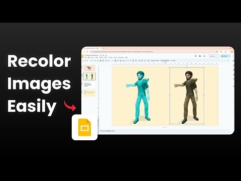 How to Recolor Images and Objects in Google Slides