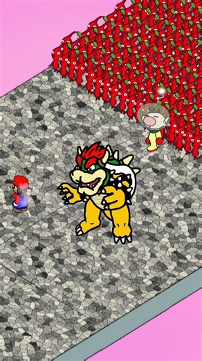 Mario&Pikmin vs Bowser,A loving ending. #nintendo