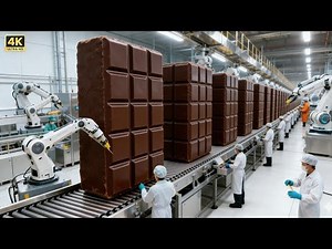 Inside a Modern Chocolate Factory: From Cocoa Beans to Chocolate Bars (Full Process)