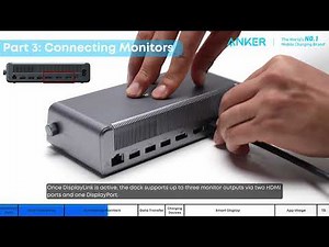Quick Start Guide for Anker Prime Docking Station (14-in-1, Triple Display, DisplayLink)