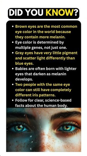 Why Human Eye Colors Are So Different 👁️