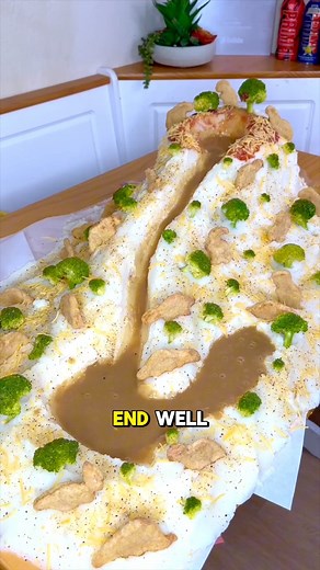 4.2K views · 46 reactions | Mashed Potato Mountain topped with dinosaur nuggets! 練凜 Fun, easy, and guaranteed to make the kids roar with excitement at dinner! #familydinner #foodfun #easyrecipes #dinosaurnuggets #kidfriendly | Ryan Tyler Cooks | Facebook