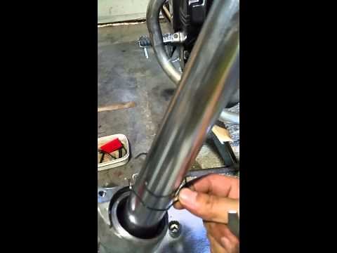 V65 magna fork seal replacement partial.