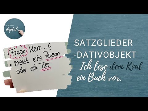 Dativobjekt (inkl. Arbeitsblatt)