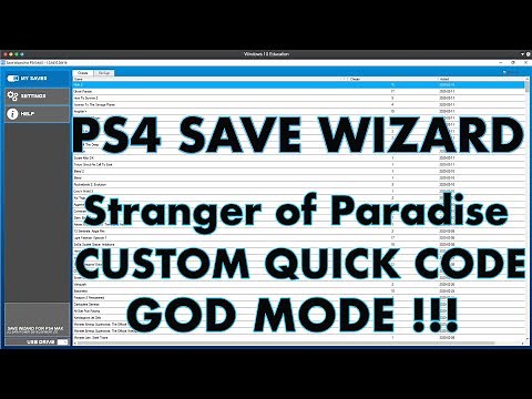 [PS4] Stranger of Paradise - GOD MOD & MAX DAMAGE TEST | CUSTOM QUICK CODES | PS4 Save Wizard