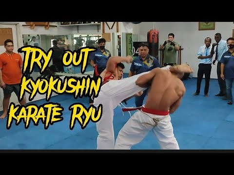kyokushin karate Ryu sparing
