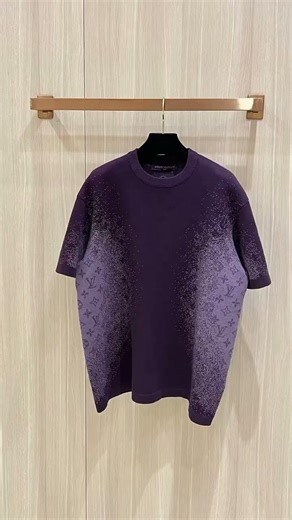 L Monogram Jacquard Short Sleeved Crewneck