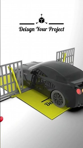 Automatic Gate opening mechanism| Animation| Render| Design Your Project| Solidworks | Nissan Door