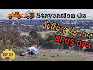 EP64: Setting up our Opus OP4 Camper Trailer | Air Opus Setup Guide | Inflatable Camper Trailer