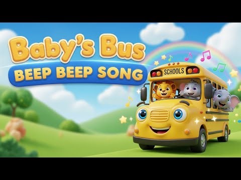 Baby’s Bus Beep Beep Song 🚌🎶 | Learn Vehicle Sounds & Counting | Fun Learning Video for Kids