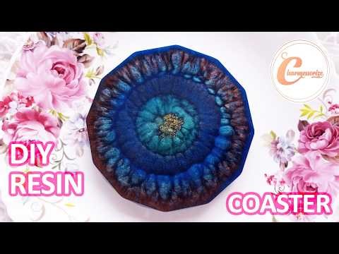 DIY Epoxy Resin Craft| Making RESIN COASTER Step by Step Tutorial | Simple Resin Craft For BEGINNER