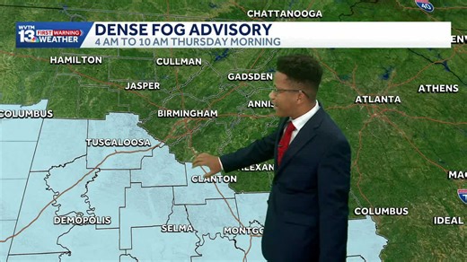 Dense fog advisory: Alabama starts Christmas warm and foggy, with a cooler weather forecast Monday