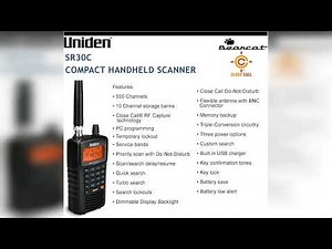 Review: Uniden Bearcat SR30C, 500-Channel Compact Handheld Scanner, Close Call RF Capture, Tur...