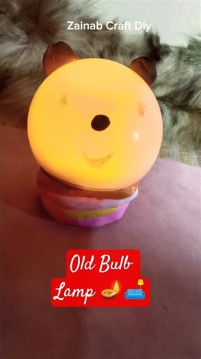 Diy Waste bulb craft idea 💡#shorts #youtubeshorts #lamp #craft